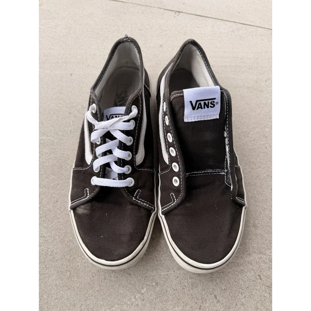 VANS Old Skool Black White Low Top Canvas Suede Sneakers men’s 8.5